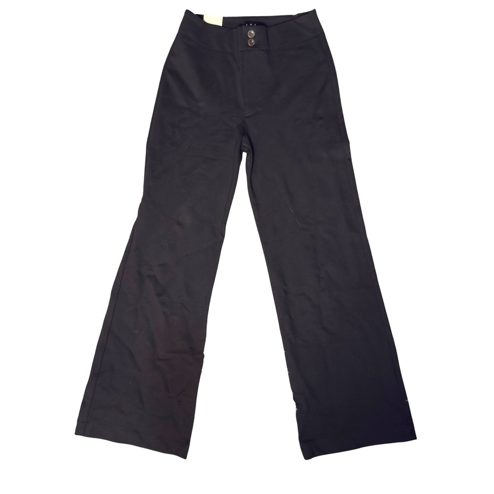 NWT L.T.J Letter to Juliet Black High Waisted Wide Leg Trousers Medium